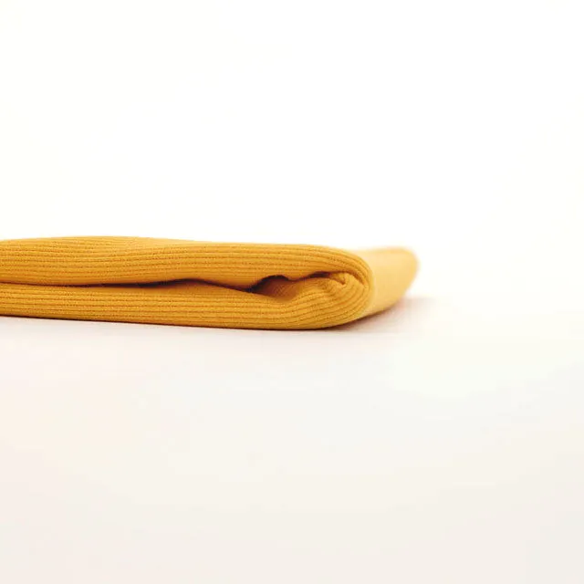 Amber Yellow Ribbed Knit See You at Six