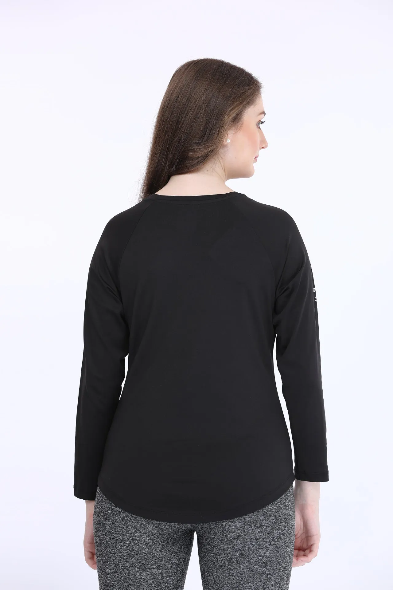 Black Poly Spandex LT T-Shirt