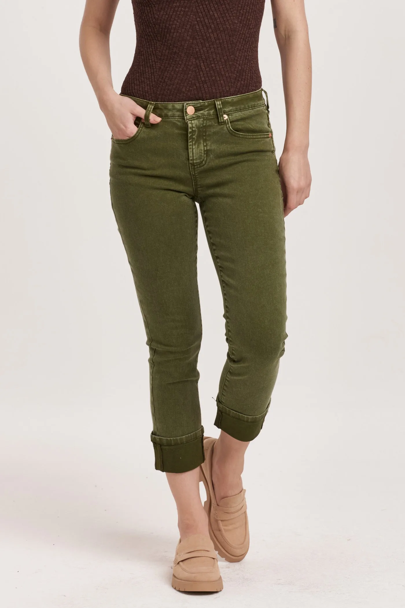 Blaire High Rise Cuffed Jean