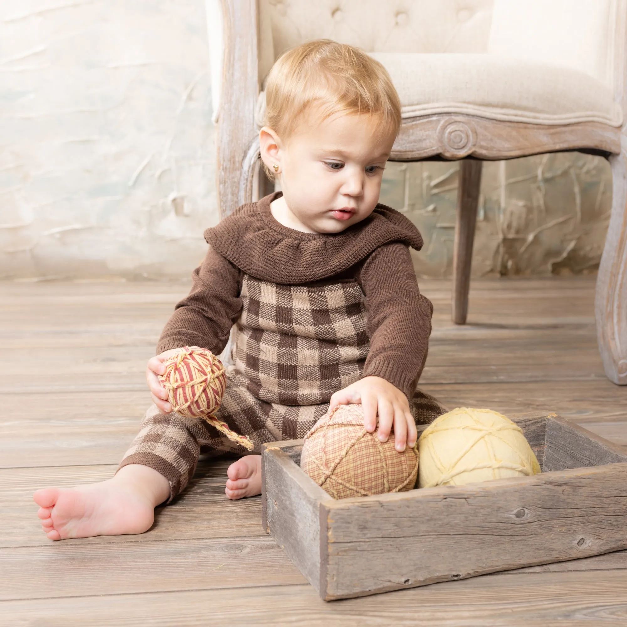 Checkered Overall ~ Brown