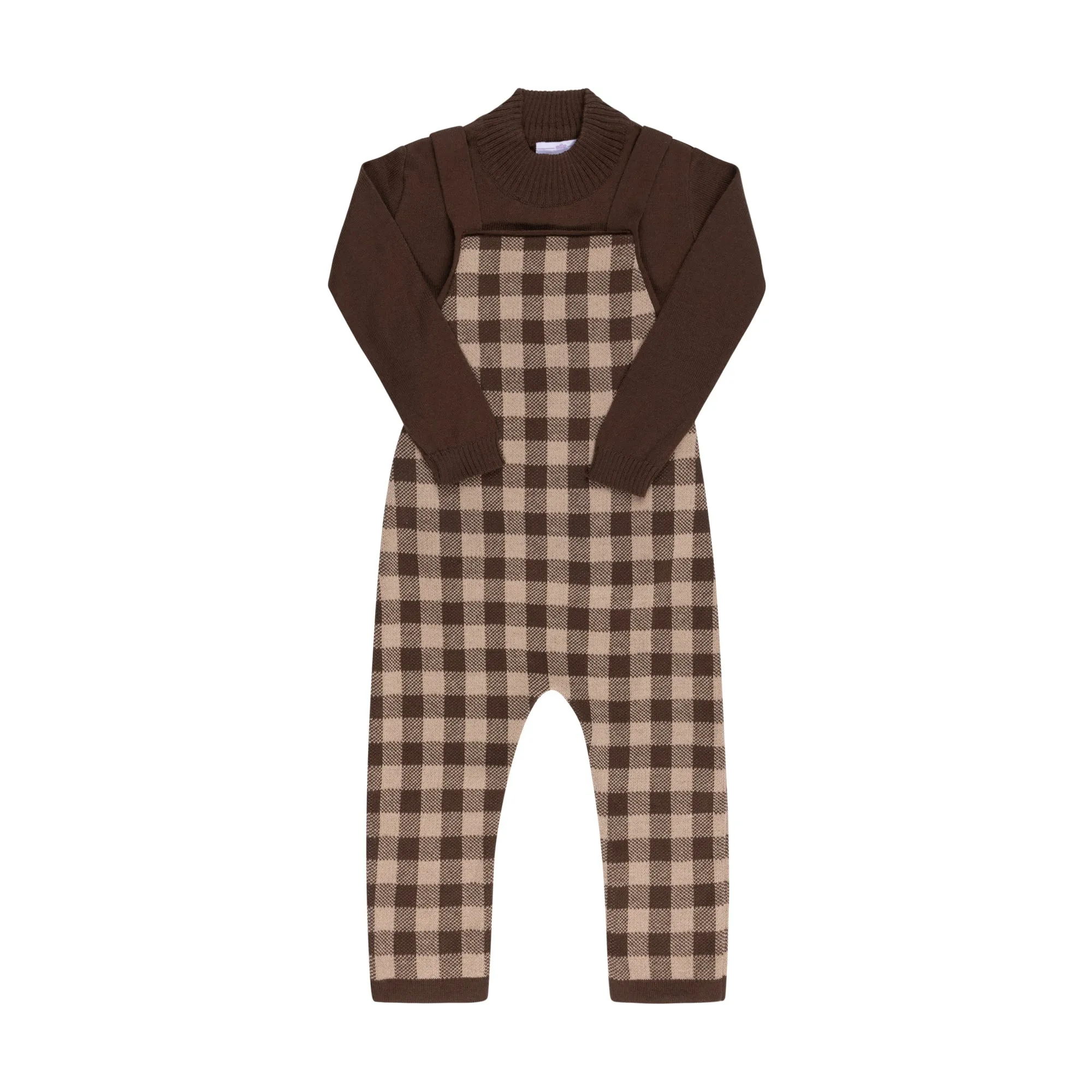 Checkered Overall ~ Brown