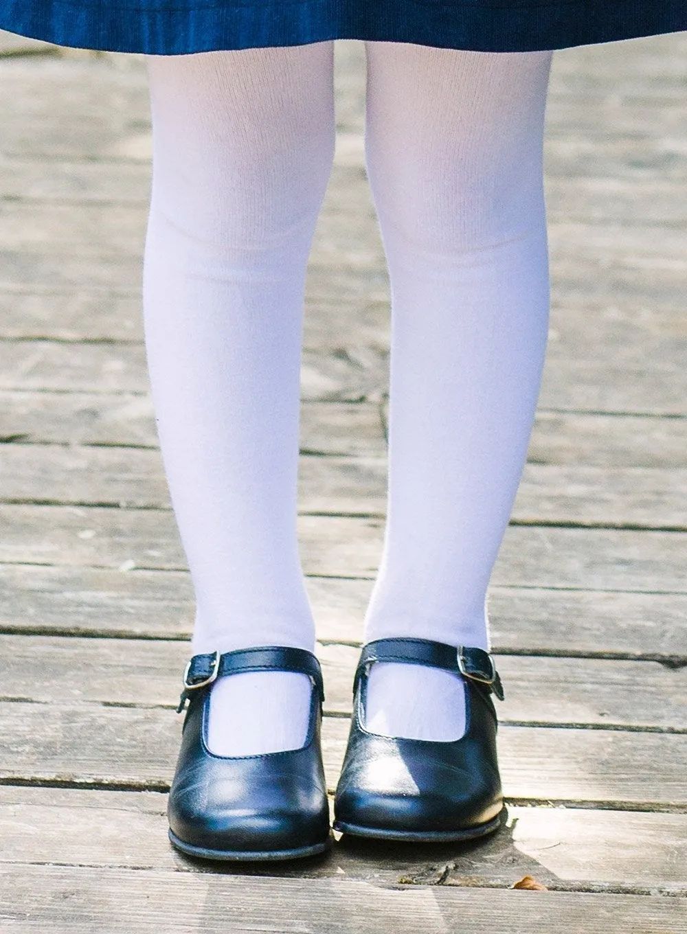 Cotton Tights in White