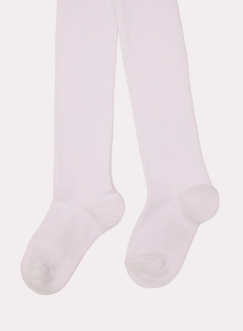 Cotton Tights in White