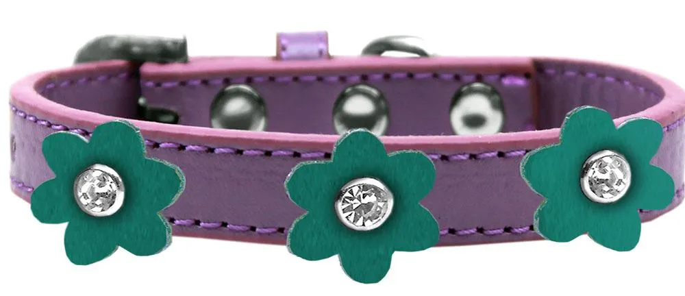Flower Premium Collar Lavender With Jade Flowers Size 12