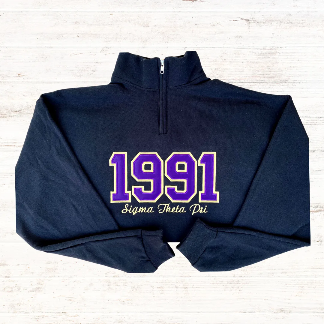 Founding Year 1/4 Zip Sweater