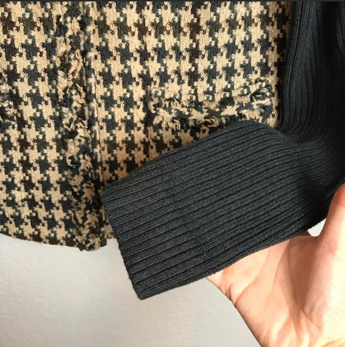 Fur Trim Tweed Jacket