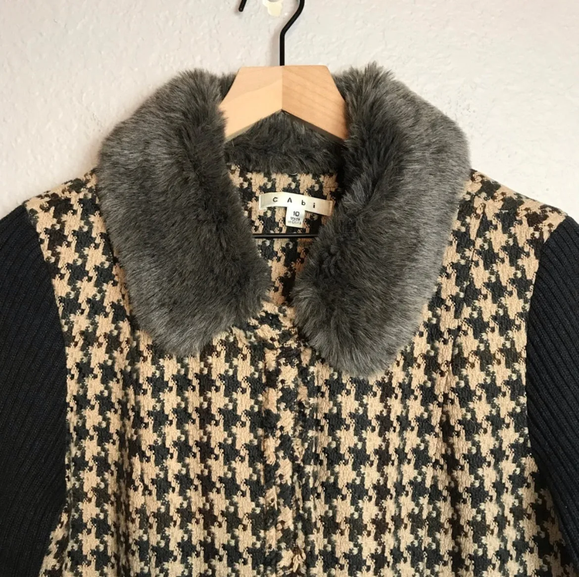 Fur Trim Tweed Jacket