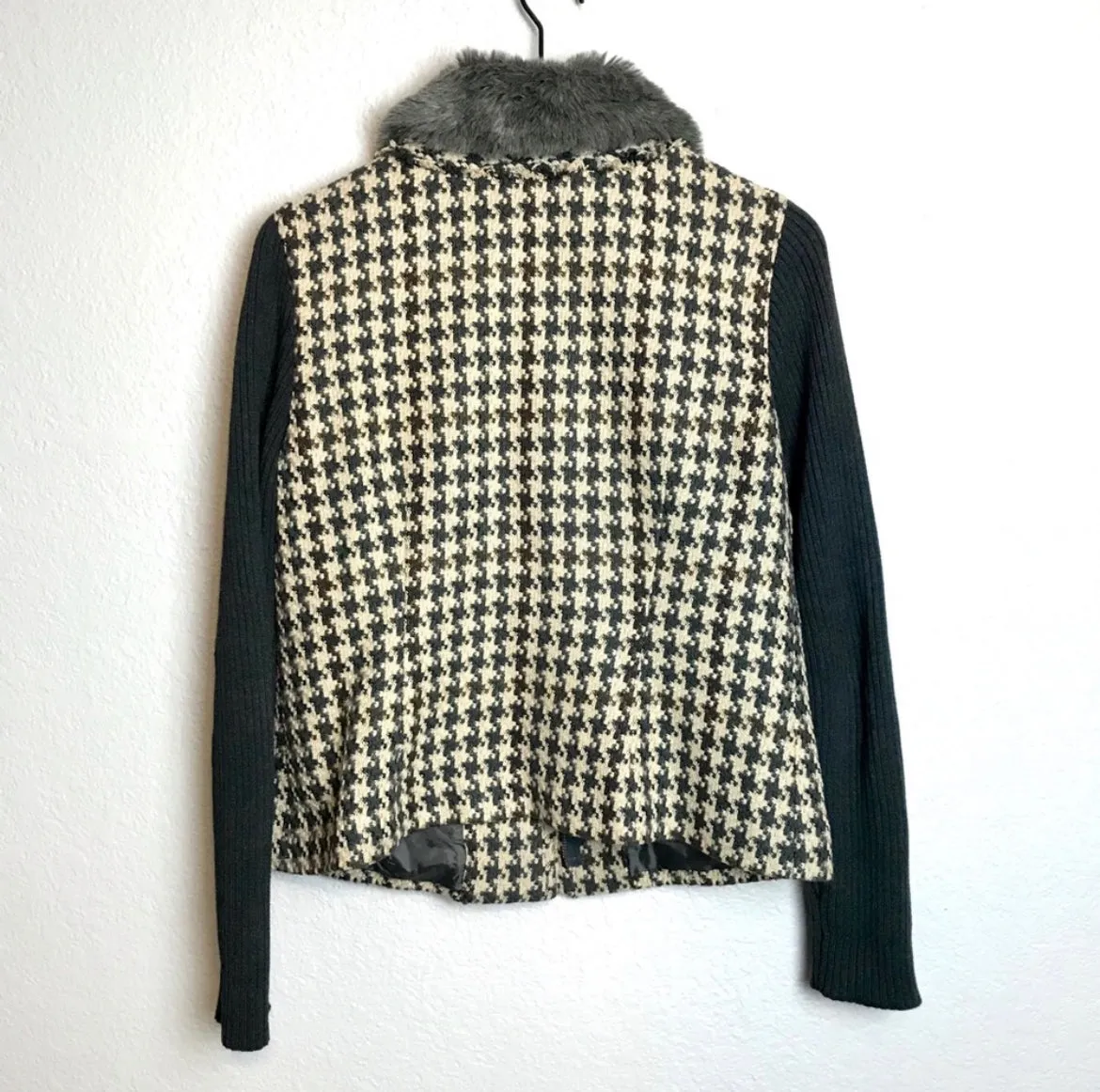 Fur Trim Tweed Jacket