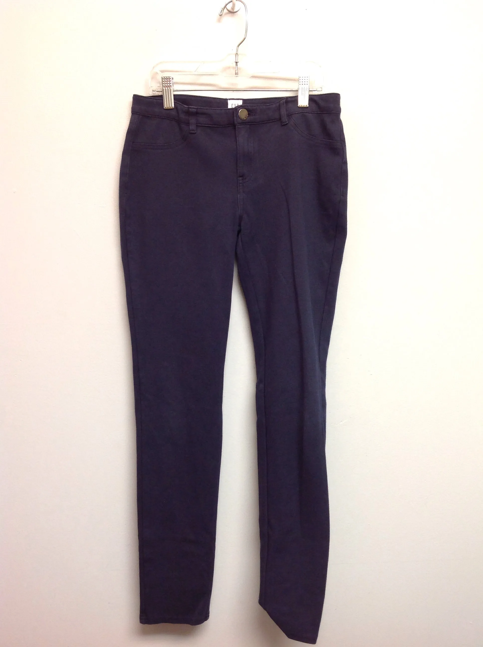 Gap Size 14 Navy Cotton & Spandex Big Girls Pants
