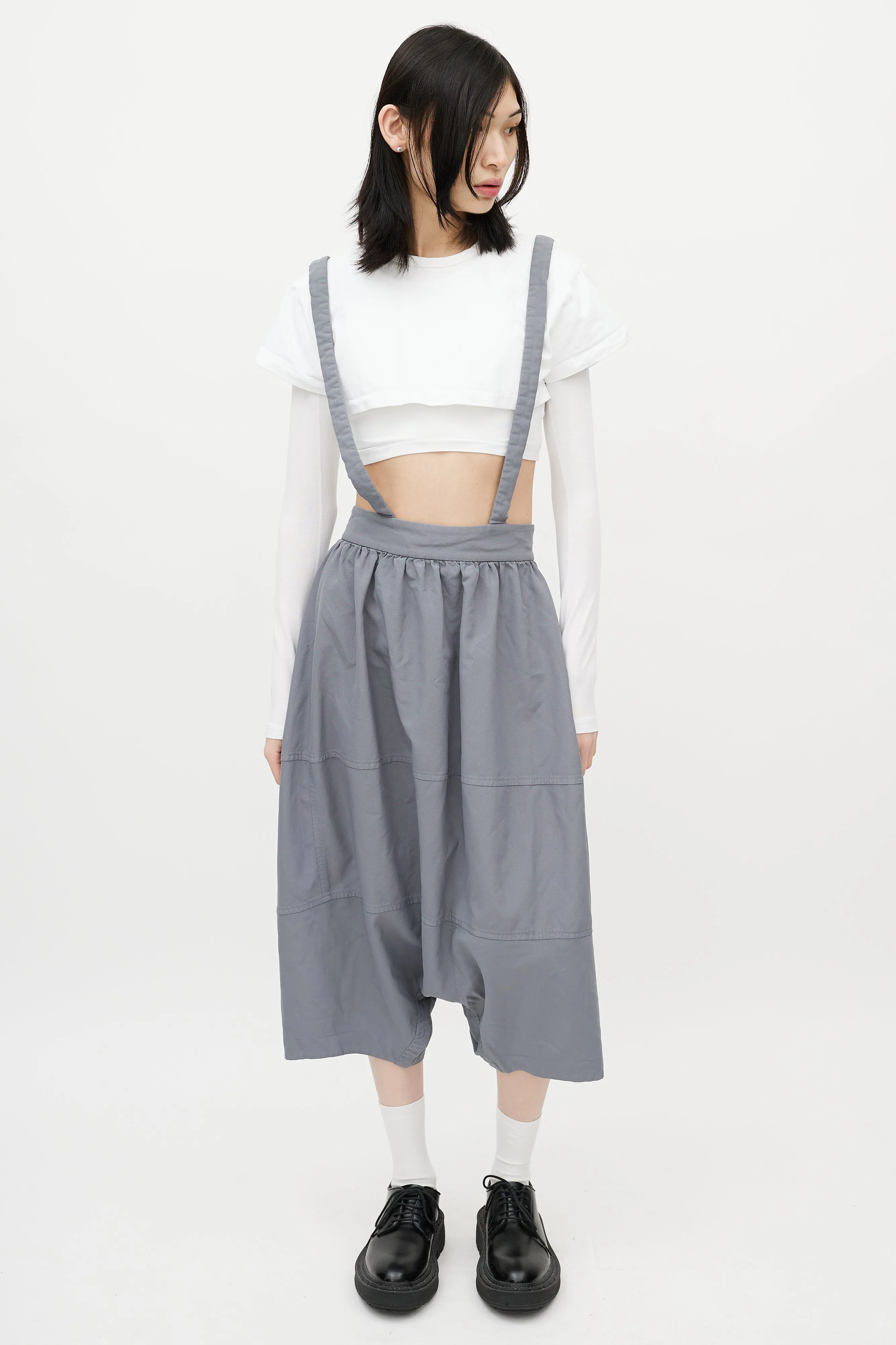 Grey Drop Seat Overall