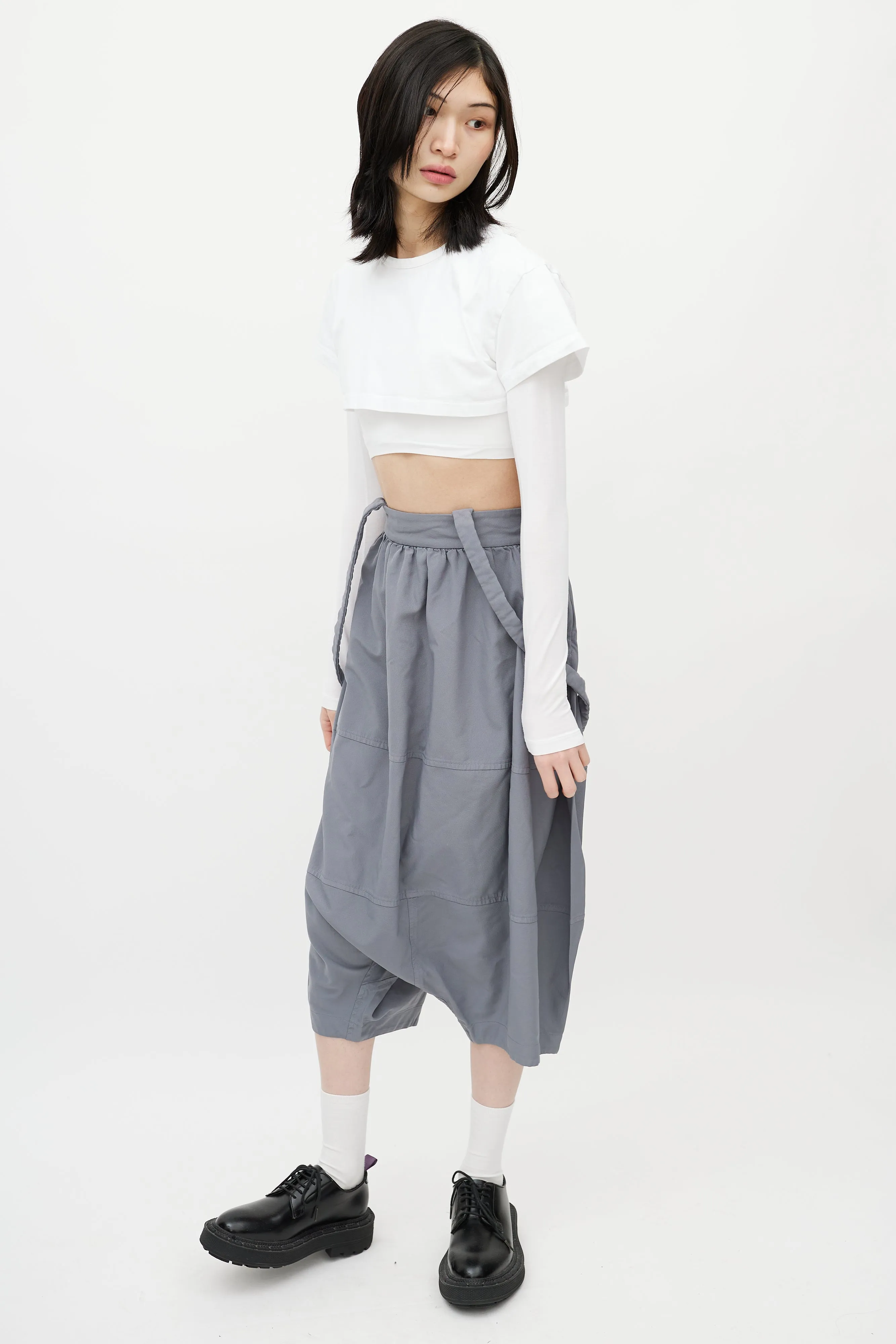Grey Drop Seat Overall