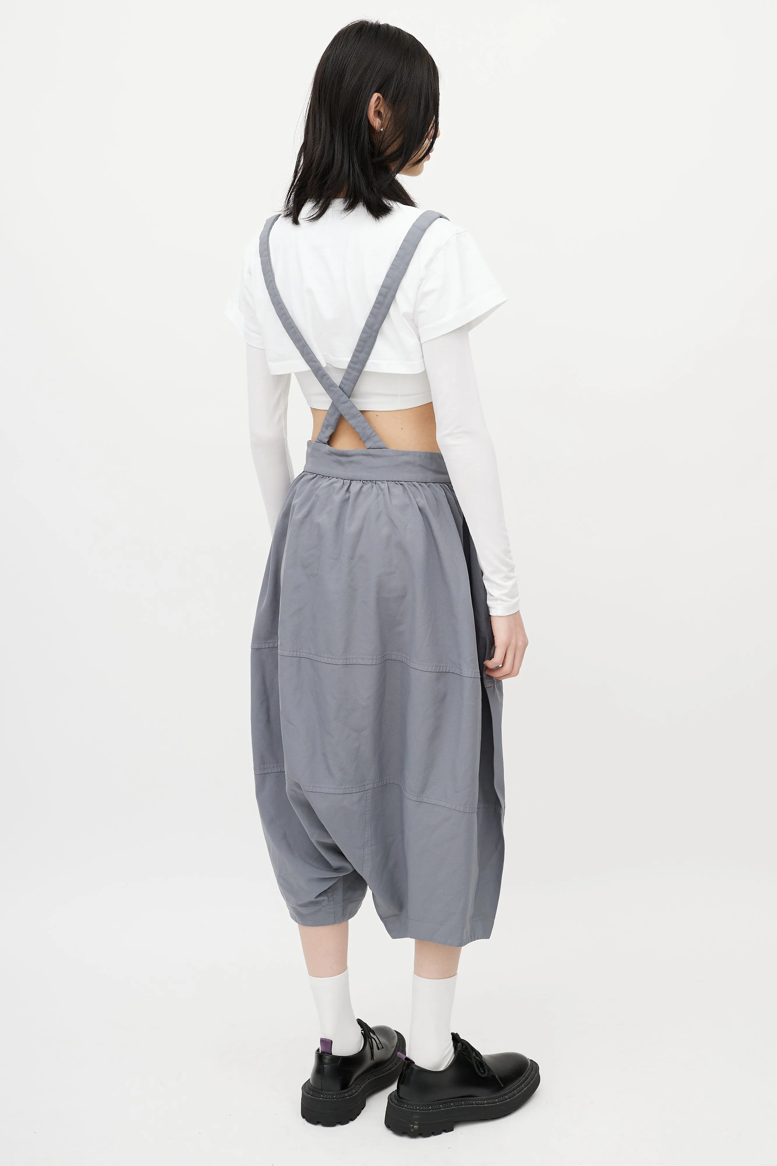 Grey Drop Seat Overall