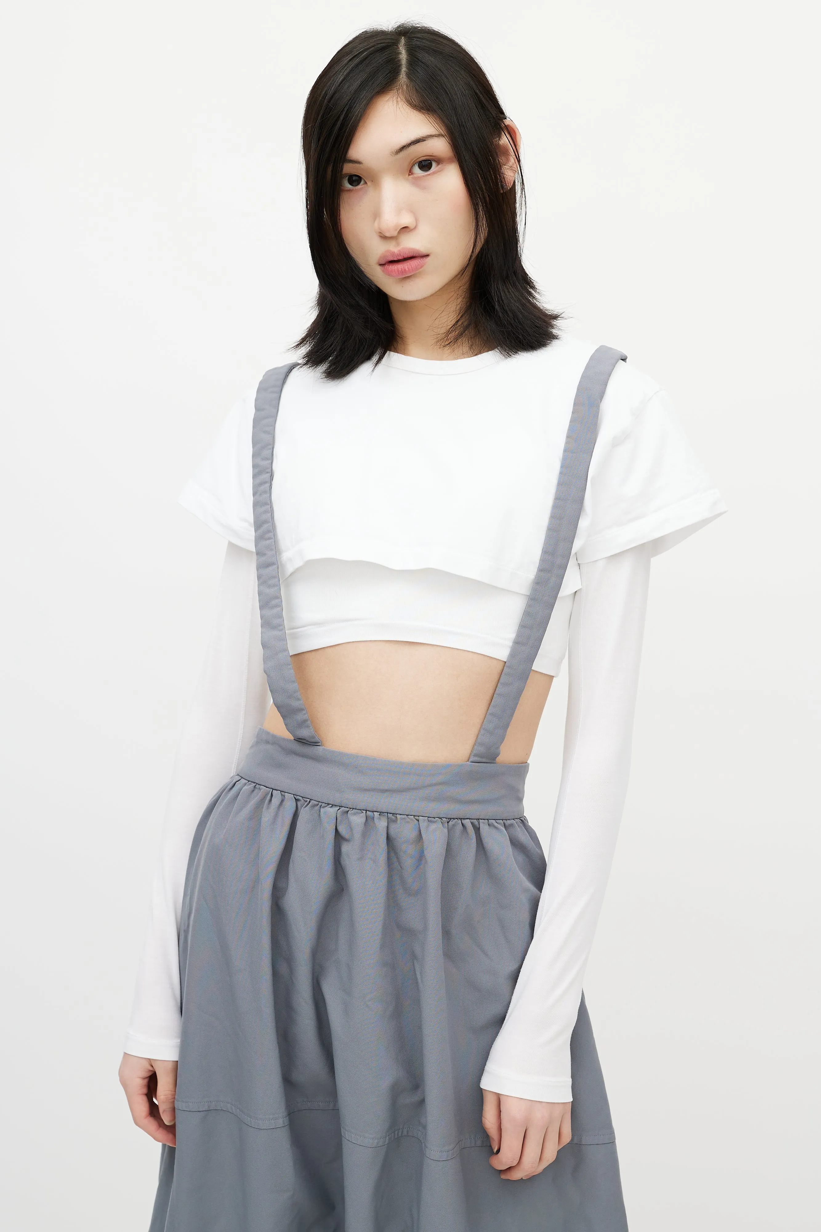 Grey Drop Seat Overall