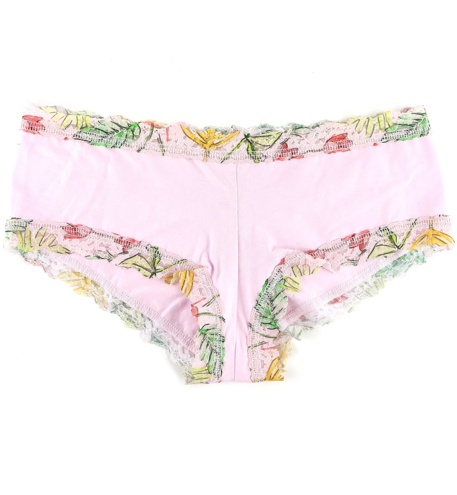 Hanky Panky Cotton-Spandex Boyshort (891322P) - Lovely Leaves