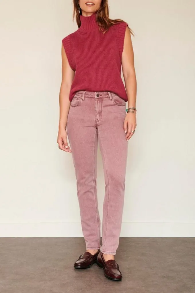 Jean The Birkin Vintage Twill - Burgundy