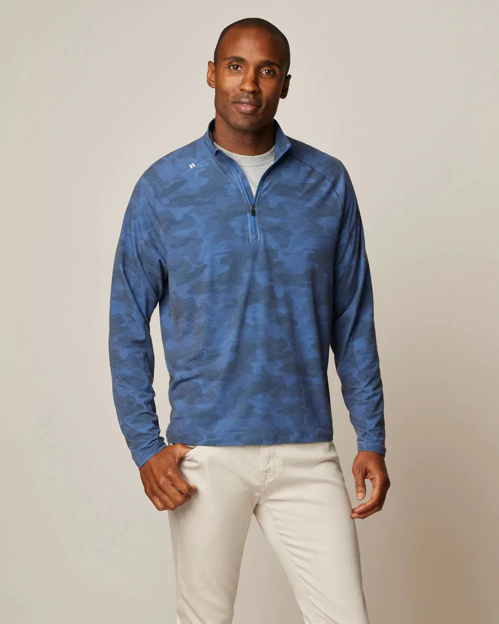 Johnnie-O Galloway Performance Camo 1/4 Zip Pullover