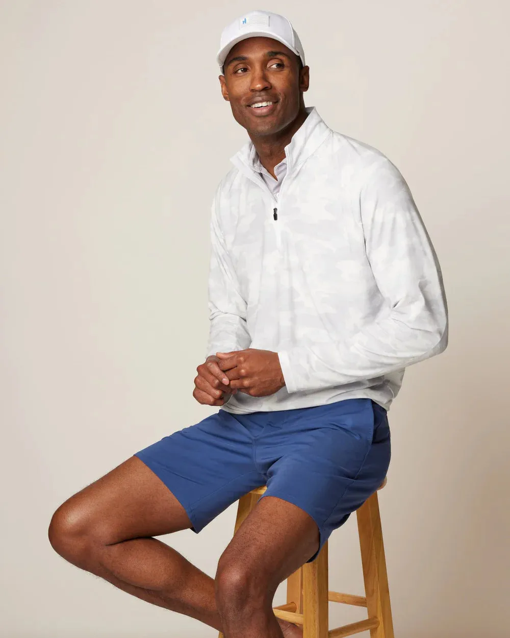 Johnnie-O Galloway Performance Camo 1/4 Zip Pullover