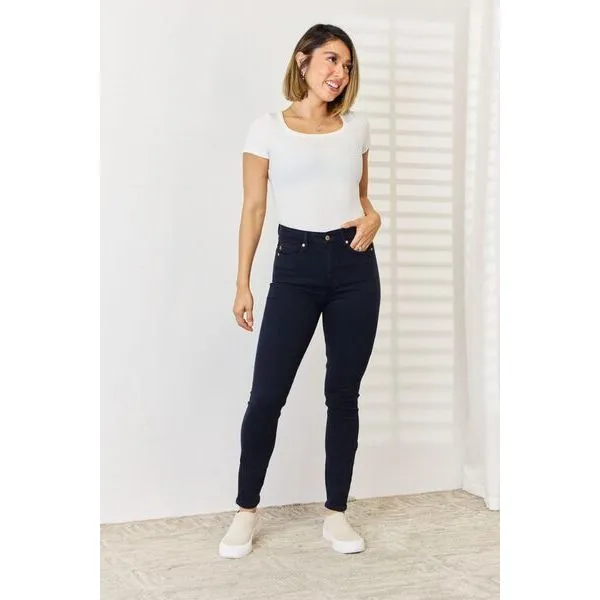 Judy Blue Samantha Garment Dyed Tummy Control Skinny Jeans