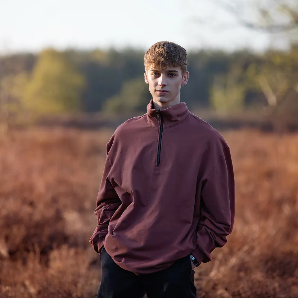 Mahogany Brown French Terry