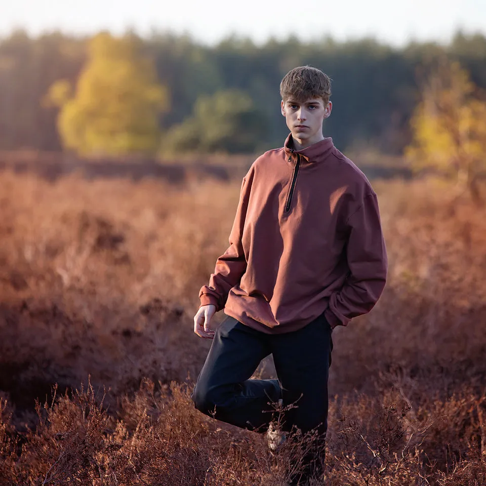 Mahogany Brown French Terry