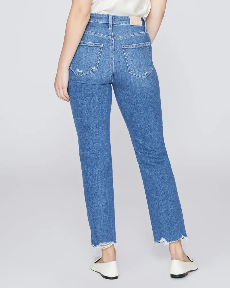 Paige Sarah Straight Crop - Love Letter Distressed With Allegro Hem