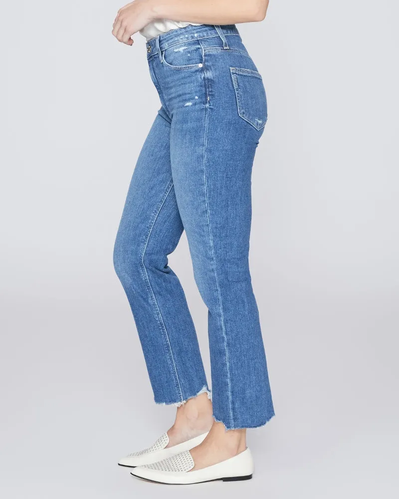 Paige Sarah Straight Crop - Love Letter Distressed With Allegro Hem
