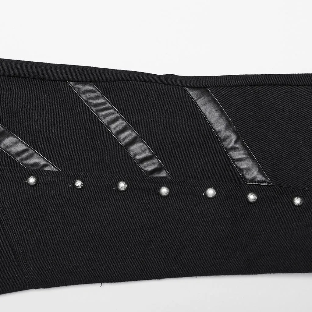 Punk Rave Giacinda Spliced Faux Leather Flared Trousers - Size UK 18 Left Only!