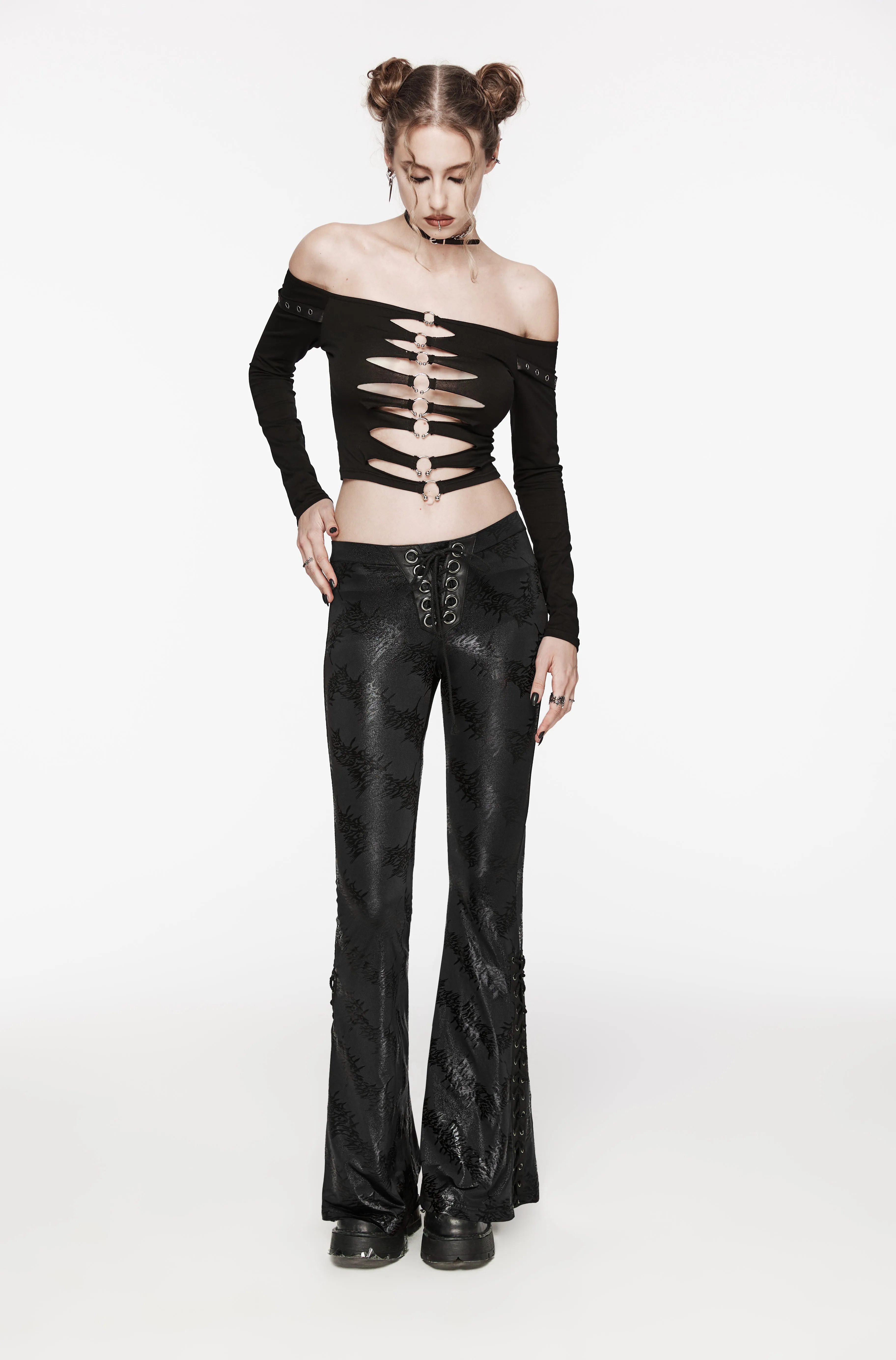 Punk Rave Gianna Trousers - Black