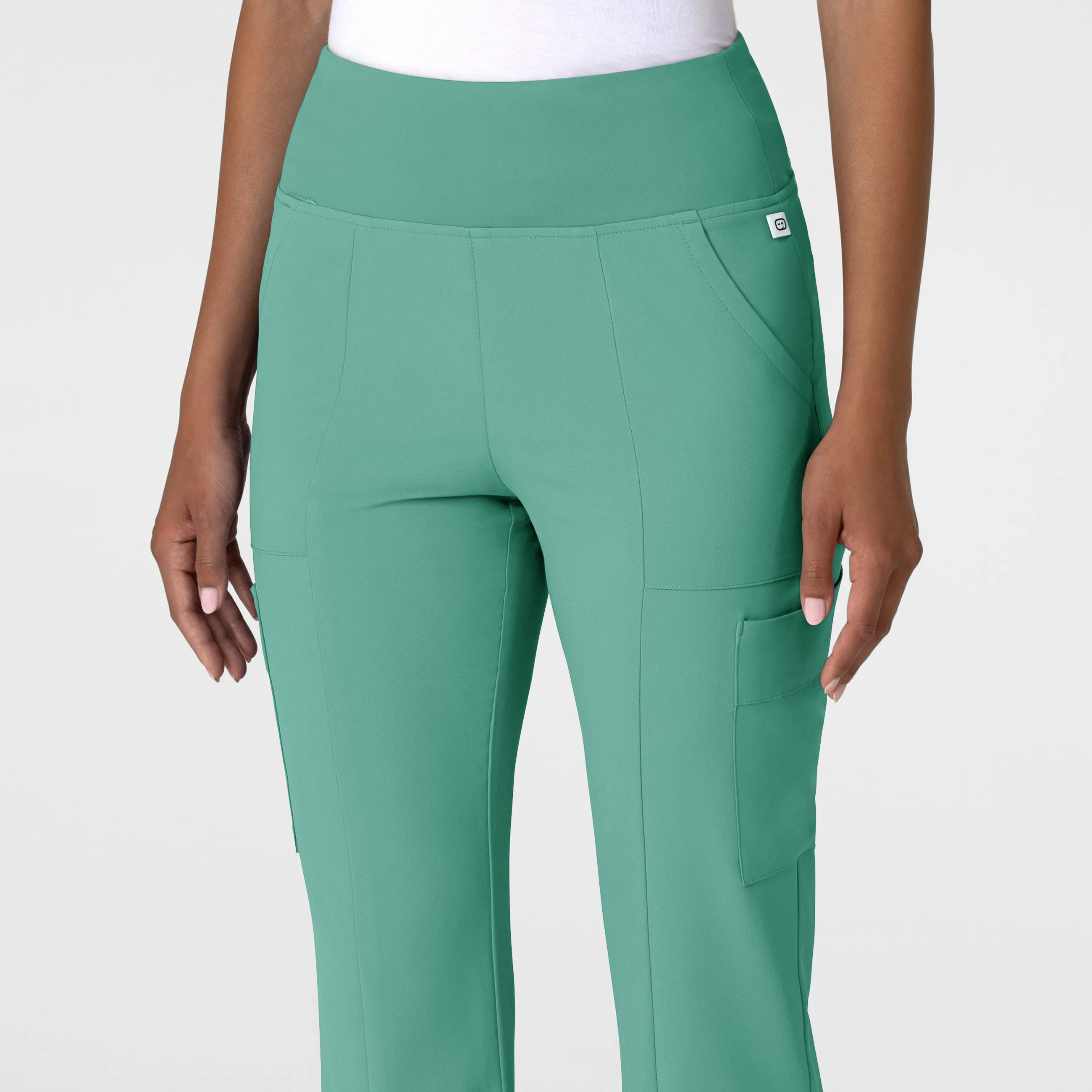 RENEW Women's Cargo Flare Scrub Pant - Turquoise