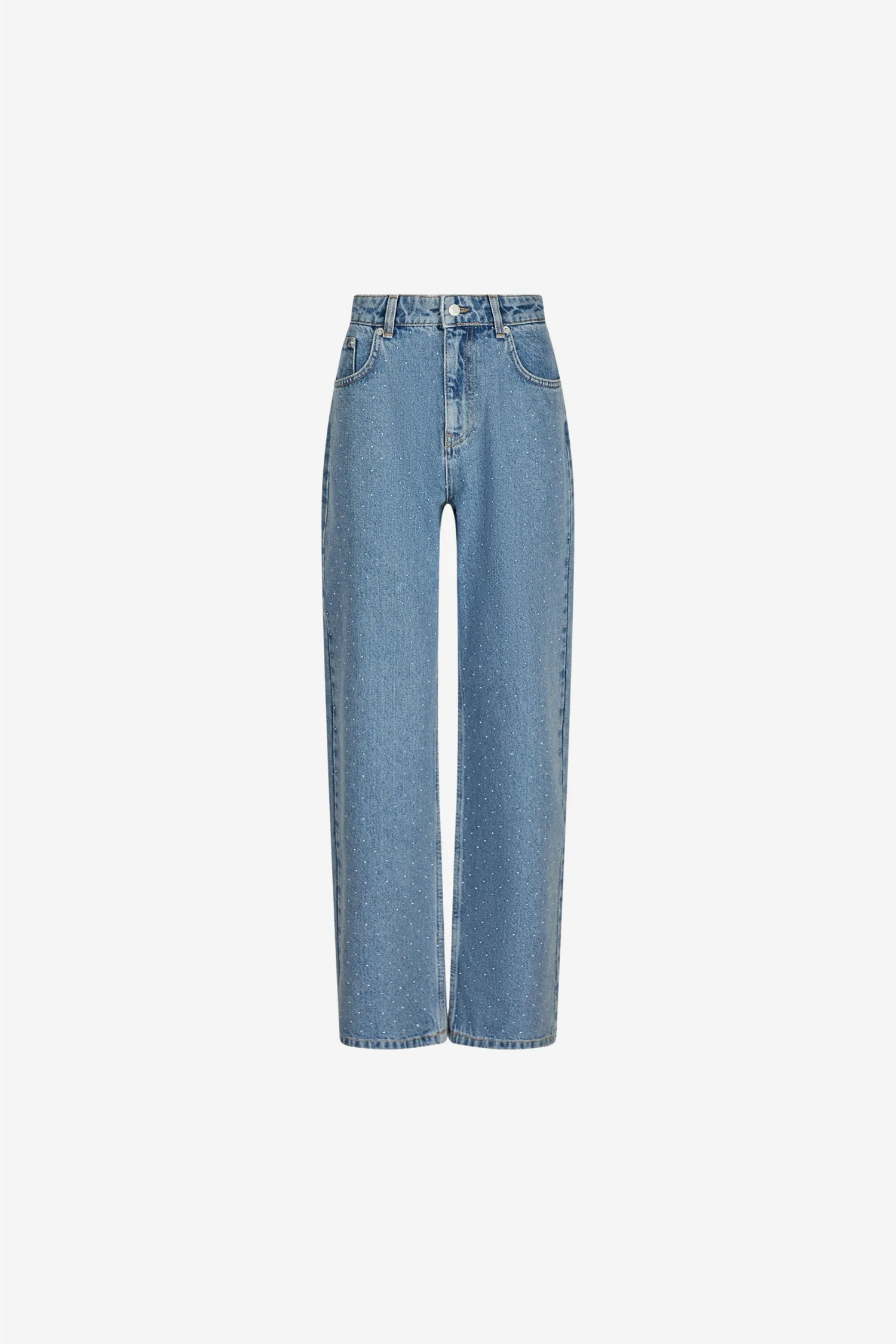 Simona Bedazzled Pants Stonewash