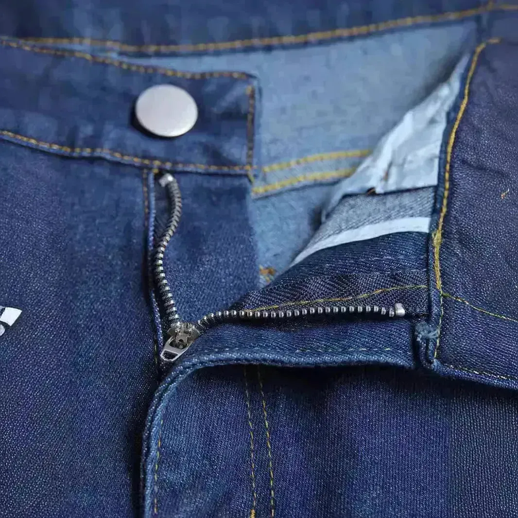 Stretch Denim Men's Pants Skinny Mid Waist jeans men work jeans for men Slim fit Denim pant for men skinny stretchy Denim jeans pant