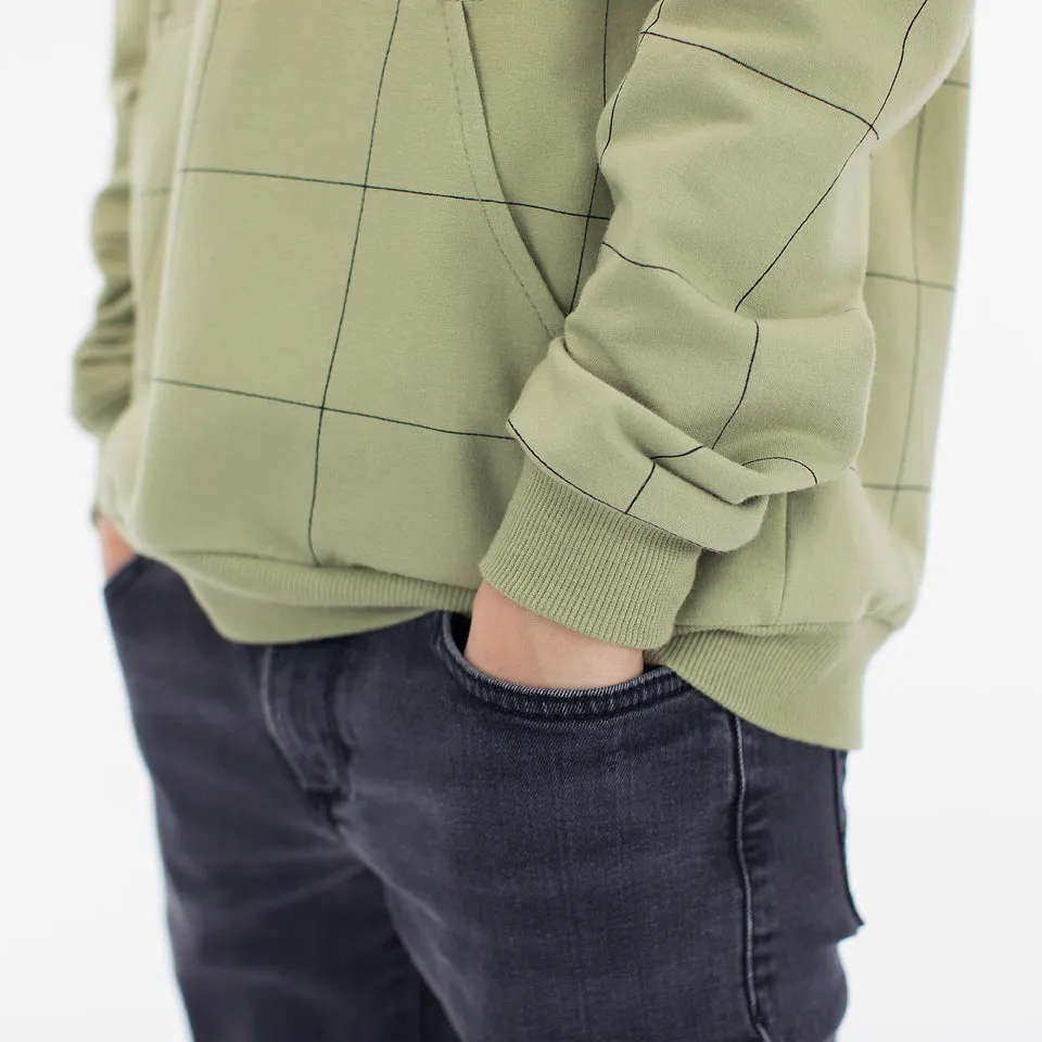 Tea Green Ribbed Knit Fabric by See You At Six, Oeko Tex Class 1 Certified