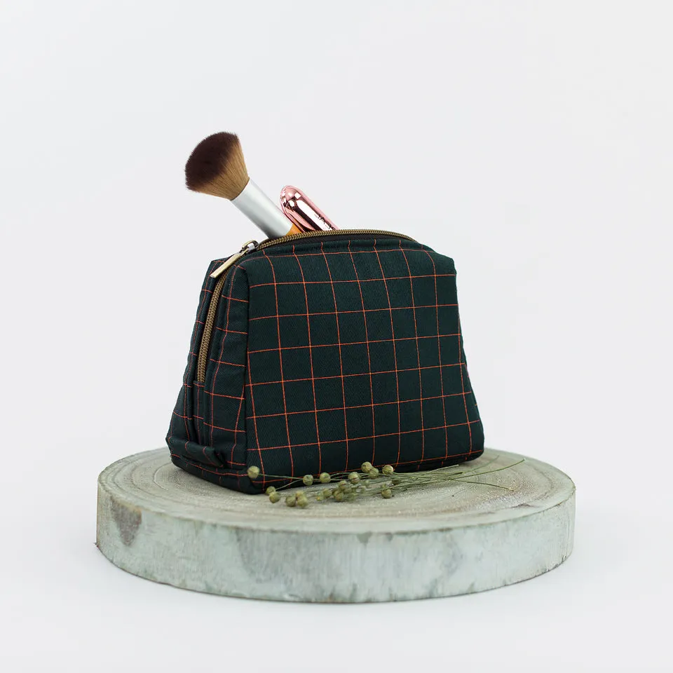 Thin Grid Forest River Viscose Rayon Fabric by See You At Six, Oeko Tex Class 1 Certified