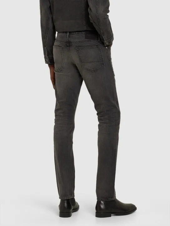 Tom Ford   Aged black wash slim fit jeans 