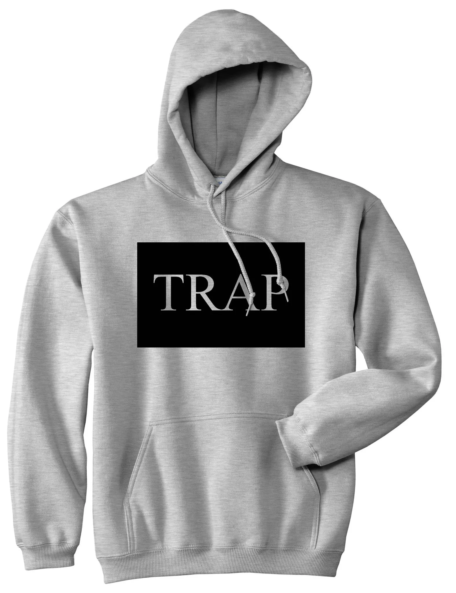 Trap Rectangle Logo Pullover Hoodie