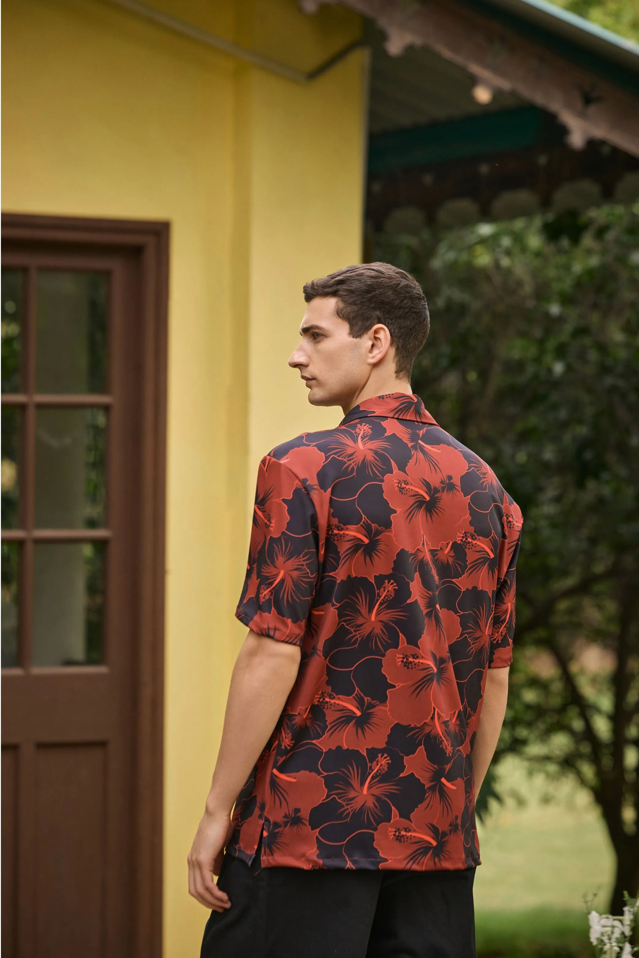 Tropical Vibe Poly Spandex Shirt