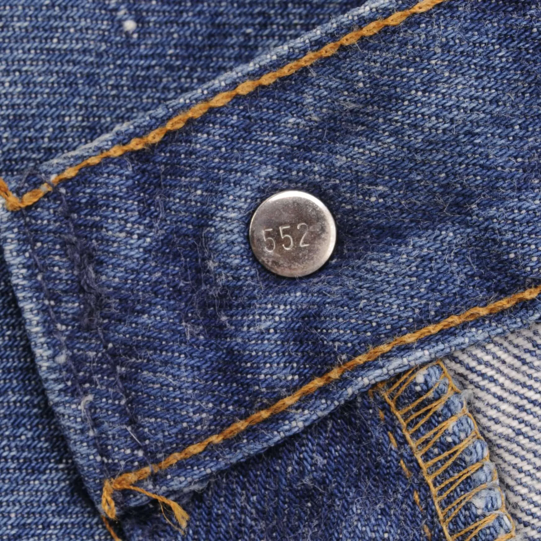 VINTAGE LEVIS 501 JEANS INDIGO 1980S SIZE W38 L29 MADE IN USA